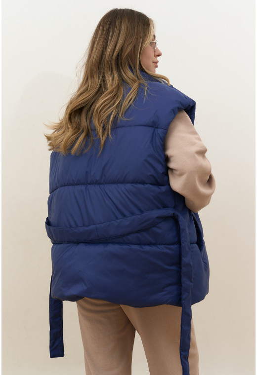 Жилет oversize синій. Maritel. Зображення 12 Жилет oversize синій. Maritel. Зображення 12
