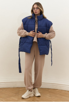 Жилет oversize синий. Maritel. Изображенние 8 Жилет oversize синий. Maritel. Изображенние 8