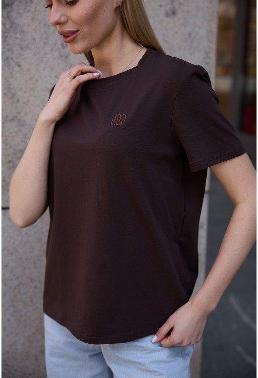 Футболка з вишивкою шоколадна. Maritel. Зображення 14