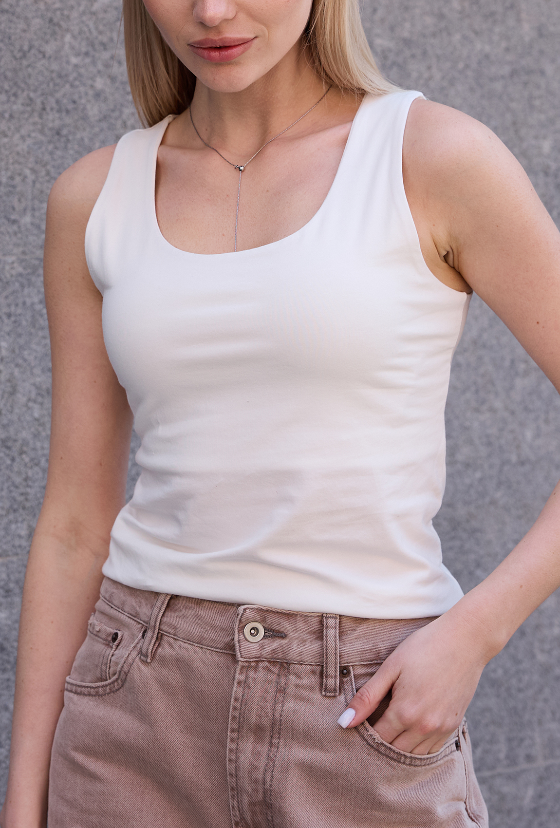 Майка кулир молочная. Maritel. Изображенние 4