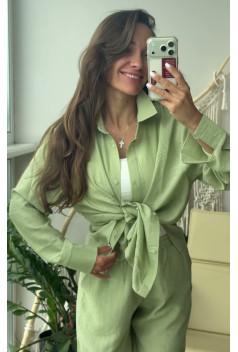 Костюм бавовна світла олива. Maritel. Зображення 1 Костюм бавовна світла олива. Maritel. Зображення 1