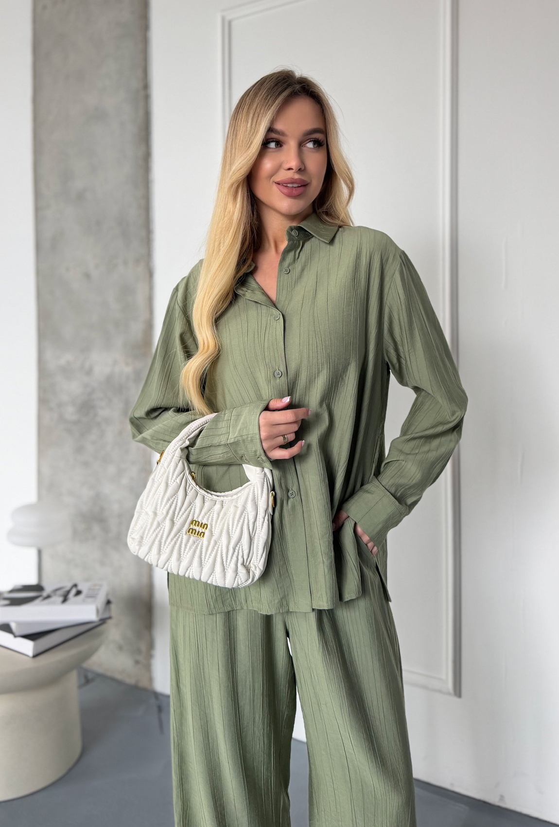 Костюм хлопок олива. Maritel. Изображенние 3