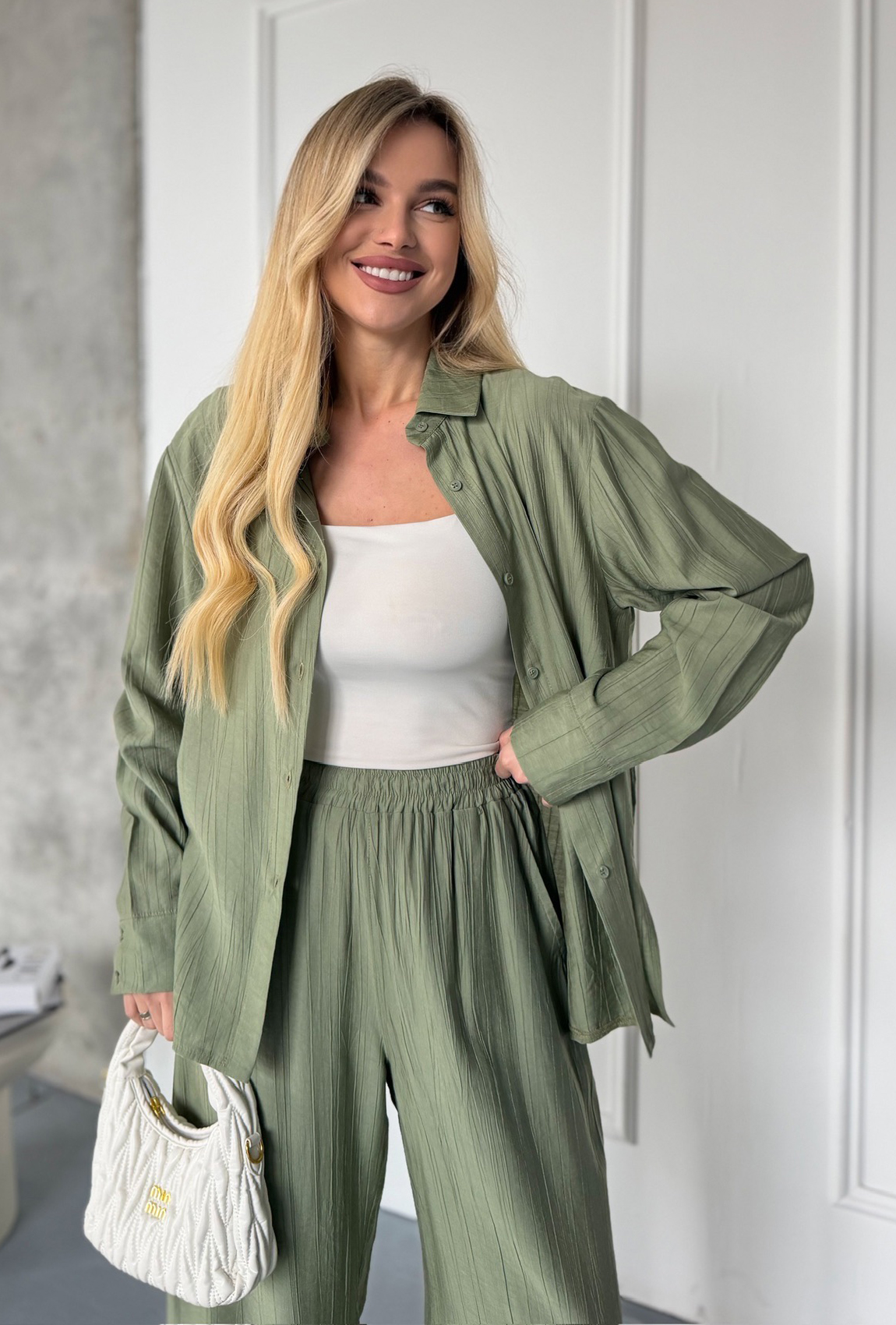 Костюм хлопок олива. Maritel. Изображенние 4