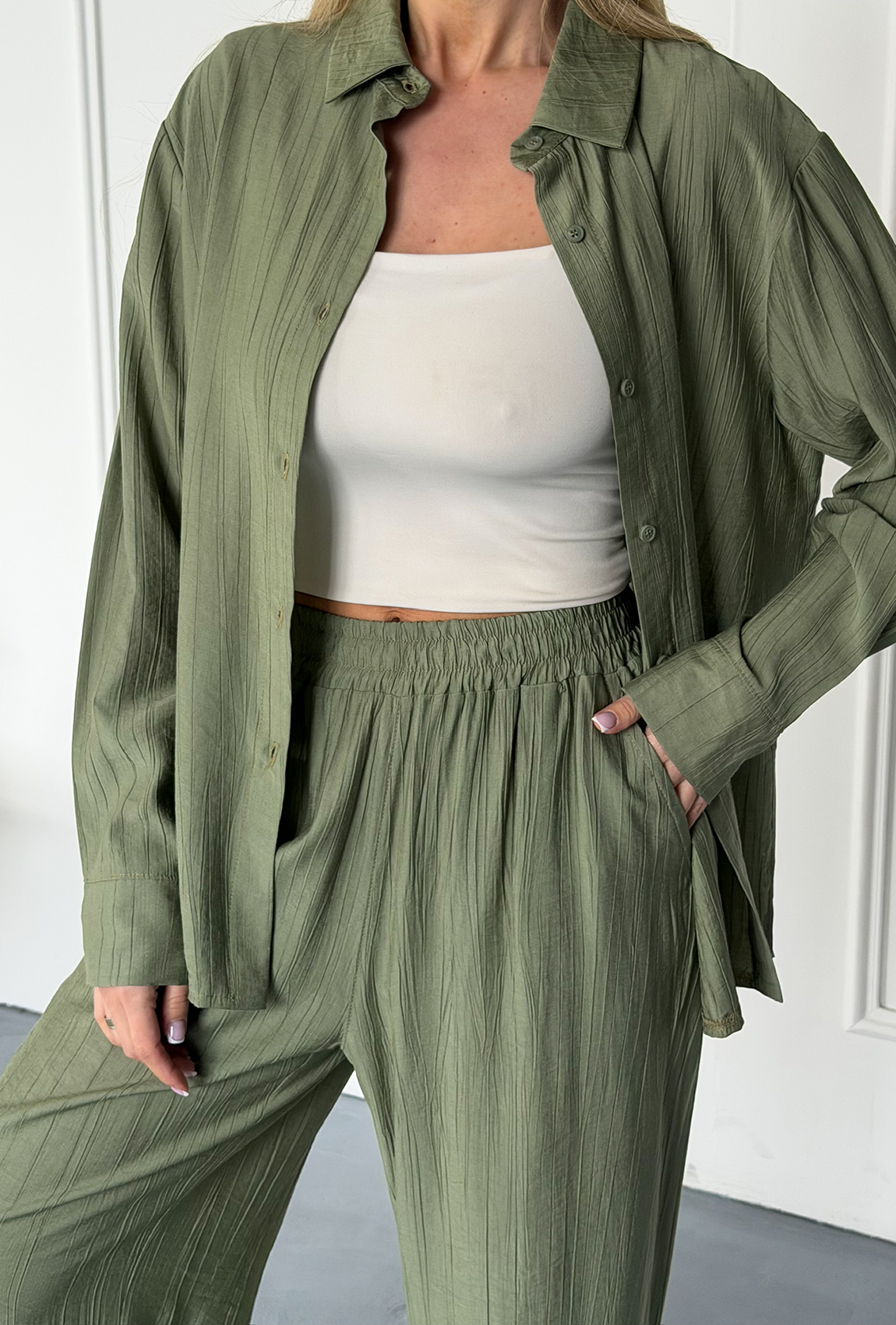 Костюм хлопок олива. Maritel. Изображенние 6