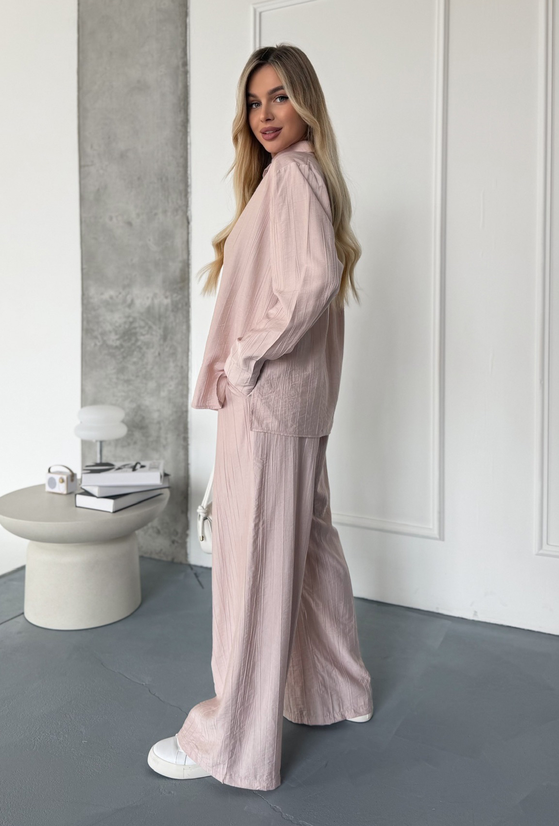 Костюм хлопок пудровый. Maritel. Изображенние 1