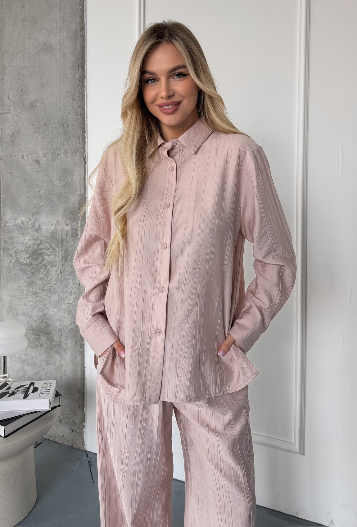 Костюм хлопок пудровый. Maritel. Изображенние 6