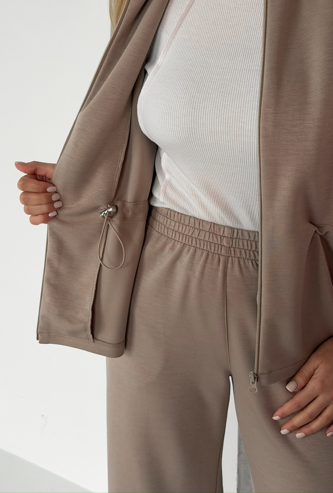 Костюм модал бежевый. Maritel. Изображенние 6