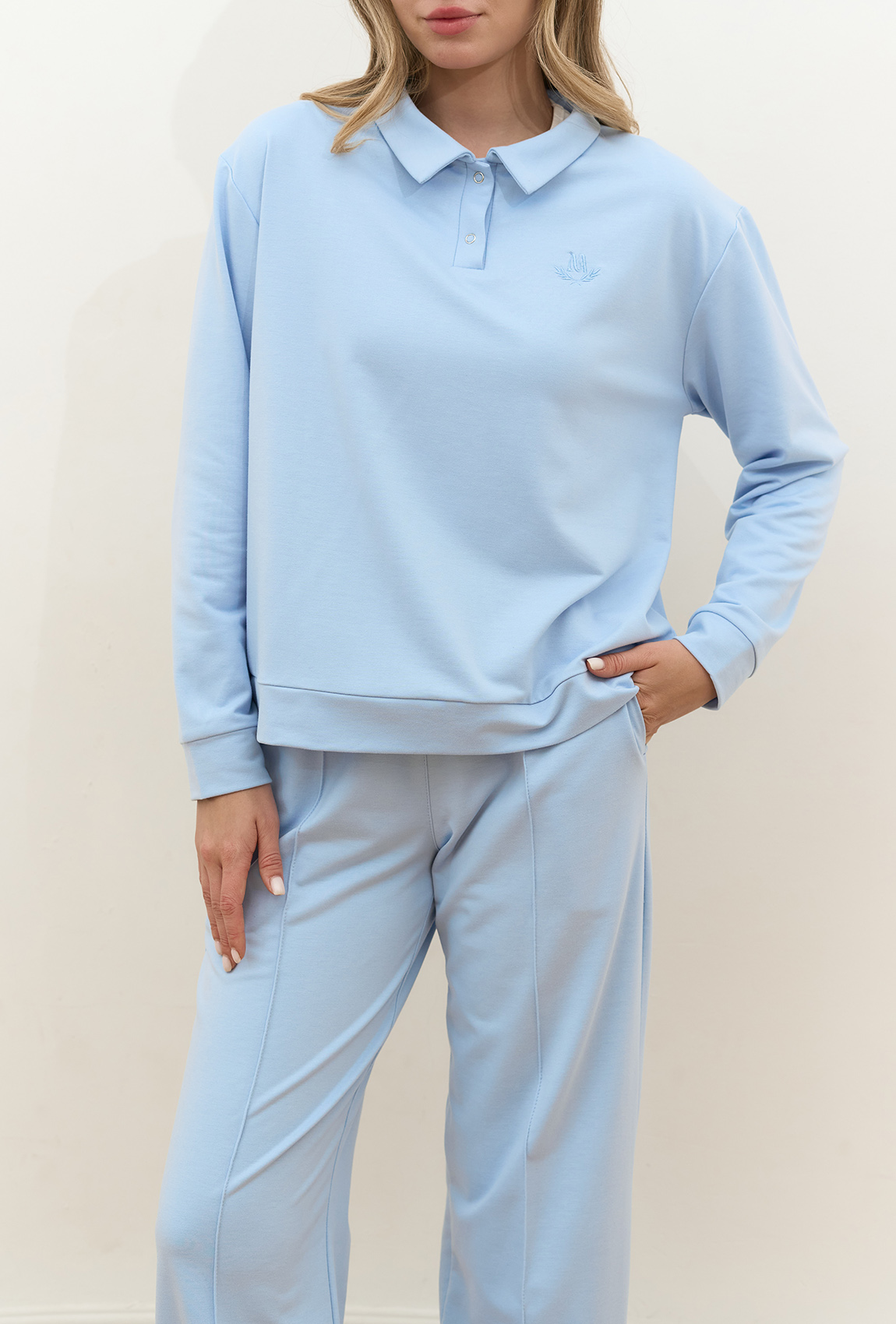 Костюм поло блакитний. Maritel. Зображення 4