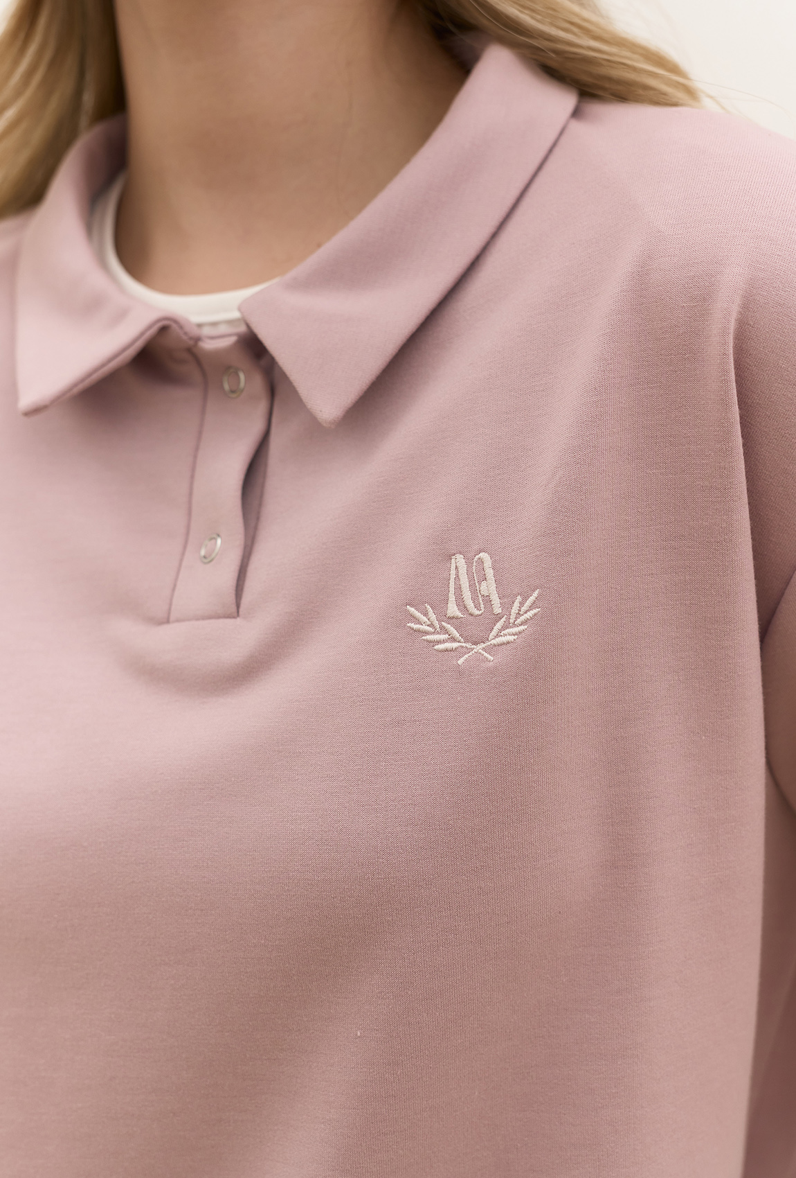 Костюм поло пудровий. Maritel. Зображення 4