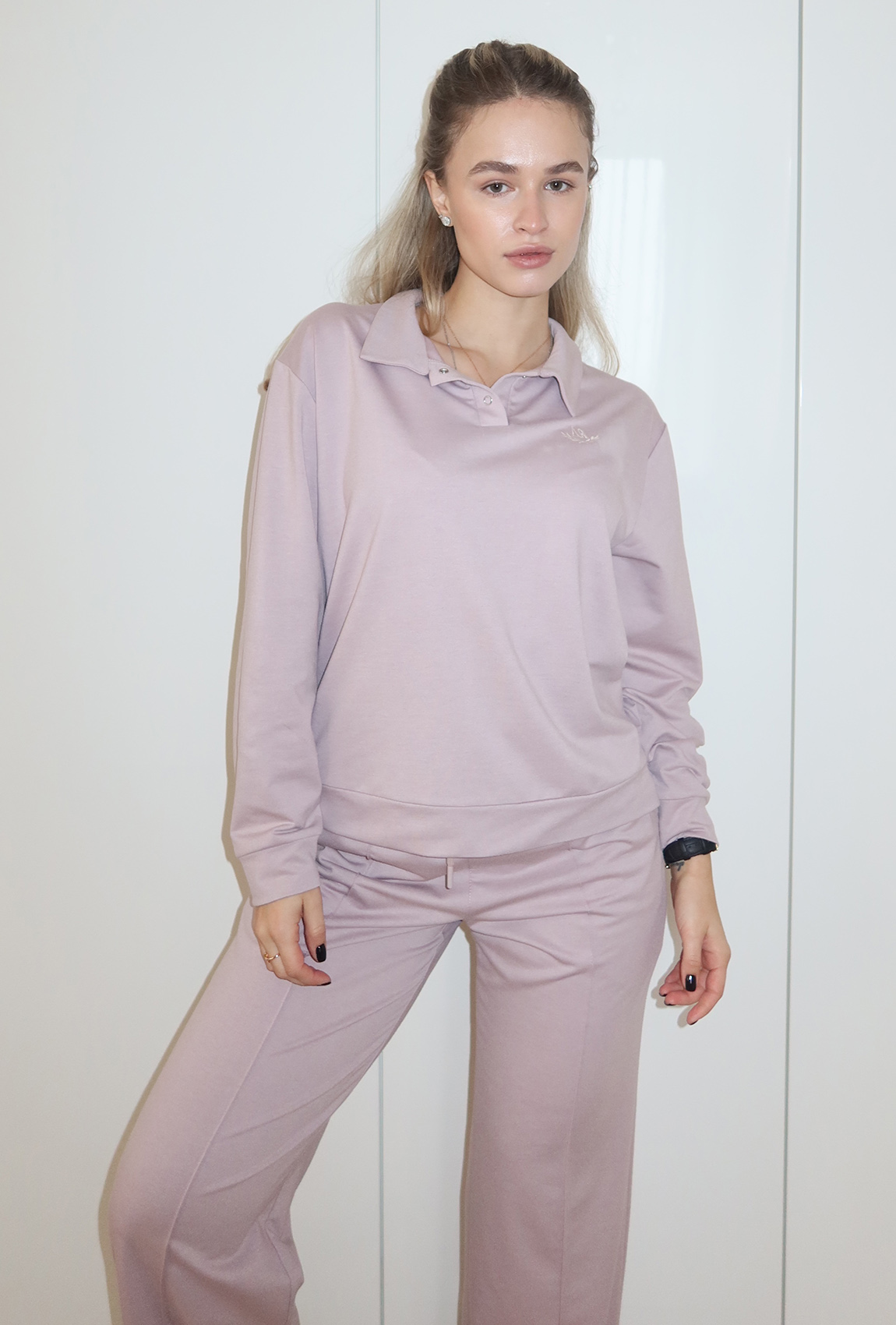 Костюм поло пудровый. Maritel. Изображенние 3