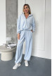 Костюм велюровий з затяжками блакитний. Maritel Костюм велюровий з затяжками блакитний. Maritel