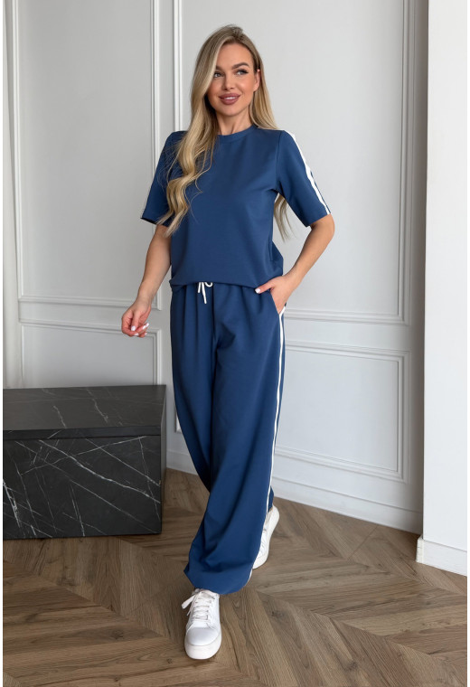 Костюм c лампасами синий. Maritel. Изображенние 1 Костюм c лампасами синий. Maritel. Изображенние 1