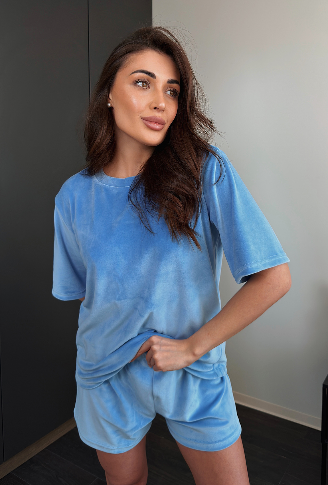 Піжама обрі з шортами блакитна. Maritel Піжама обрі з шортами блакитна. Maritel