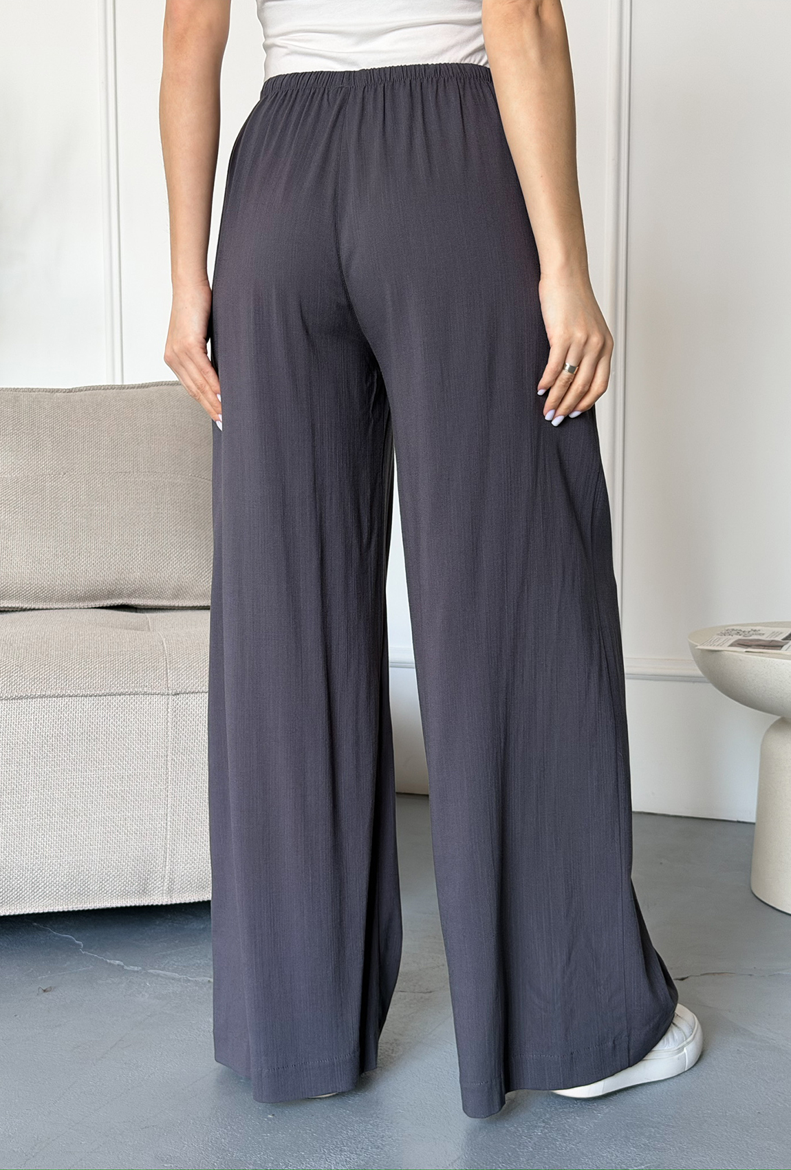 Графитовые штаны лен-штапель. Maritel. Изображенние 5