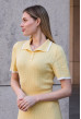 Платье вязка поло косы желтое. Maritel. Изображенние 1 Платье вязка поло косы желтое. Maritel. Изображенние 1