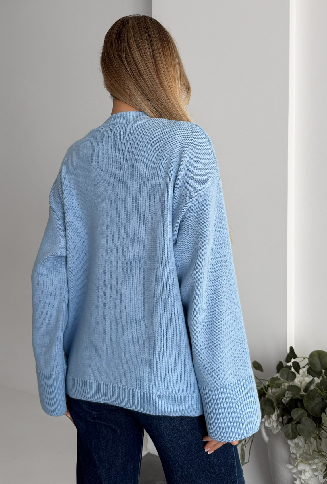Кардиган вязка голубой. Maritel. Изображенние 2