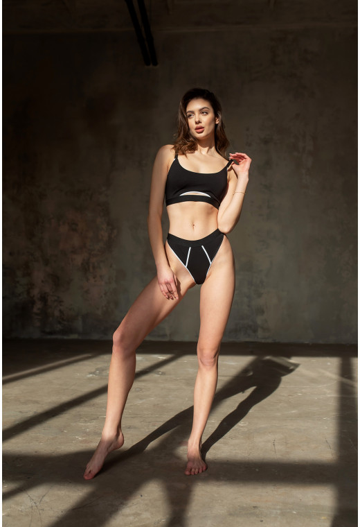 Чорна білизна топ+бразіліана — 616904. Maritel. Зображення 1 Чорна білизна топ+бразіліана — 616904. Maritel. Зображення 1