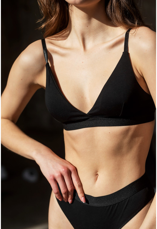 Чорна білизна зі стрінгами — 768174. Maritel. Зображення 1 Чорна білизна зі стрінгами — 768174. Maritel. Зображення 1