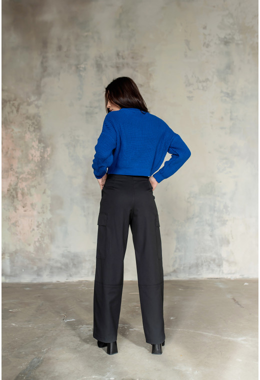 Черные брюки карго — 920511. Maritel. Изображенние 2 Черные брюки карго — 920511. Maritel. Изображенние 2