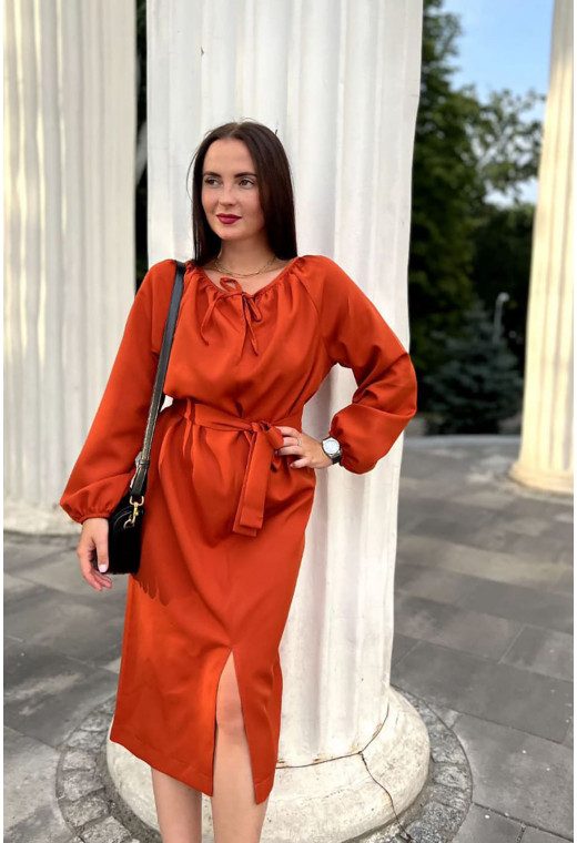 Терракотовое платье Украина — 276282. Maritel. Изображенние 1 Терракотовое платье Украина — 276282. Maritel. Изображенние 1