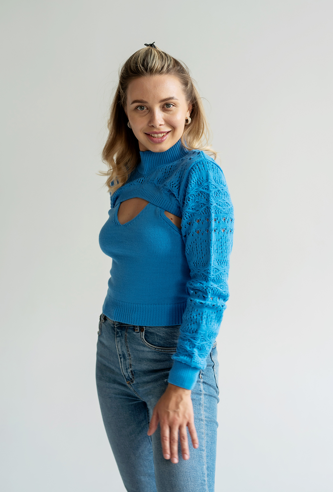 Голубая майка + болеро — 332779. Maritel. Изображенние 2 Голубая майка + болеро — 332779. Maritel. Изображенние 2