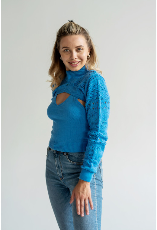 Голубая майка + болеро — 332779. Maritel. Изображенние 2 Голубая майка + болеро — 332779. Maritel. Изображенние 2