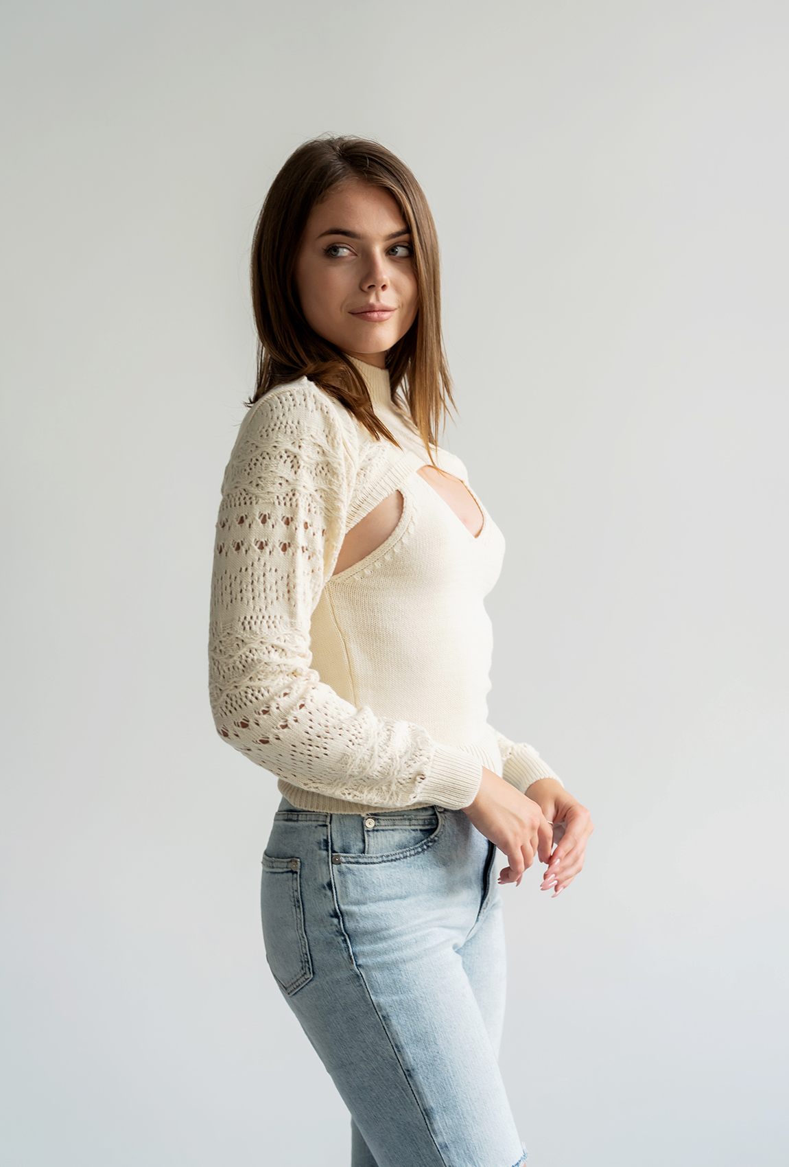 Бежевая майка + болеро — 449778. Maritel. Изображенние 2 Бежевая майка + болеро — 449778. Maritel. Изображенние 2