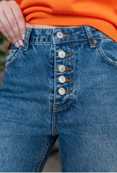 Сині джинси Мом на гудзиках. Maritel. Зображення 2 Сині джинси Мом на гудзиках. Maritel. Зображення 2