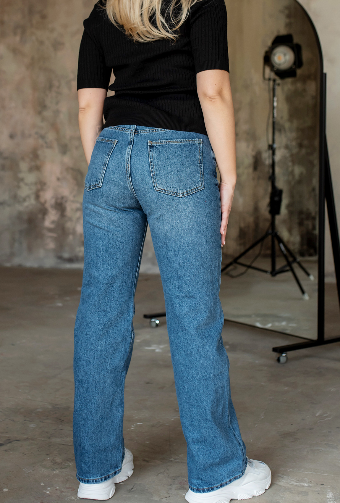 Сині джинси прямі —  818871. Maritel. Зображення 2