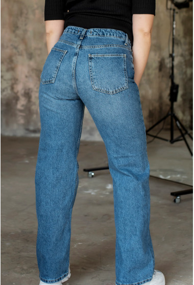 Синие джинсы прямые. Maritel. Изображенние 3