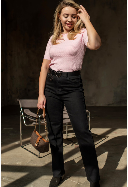 Чорні джинси прямі — 541990. Maritel. Зображення 1 Чорні джинси прямі — 541990. Maritel. Зображення 1