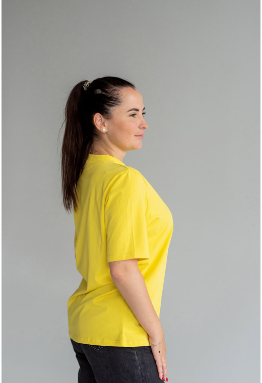 Жовта класична футболка — 515226. Maritel. Зображення 2 Жовта класична футболка — 515226. Maritel. Зображення 2