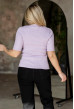 Лавандова в'язана футболка з V вирізом — 434106. Maritel. Зображення 2 Лавандова в'язана футболка з V вирізом — 434106. Maritel. Зображення 2