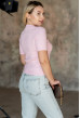 Рожева футболка в'язка косичка V виріз — 899207. Maritel. Зображення 2 Рожева футболка в'язка косичка V виріз — 899207. Maritel. Зображення 2