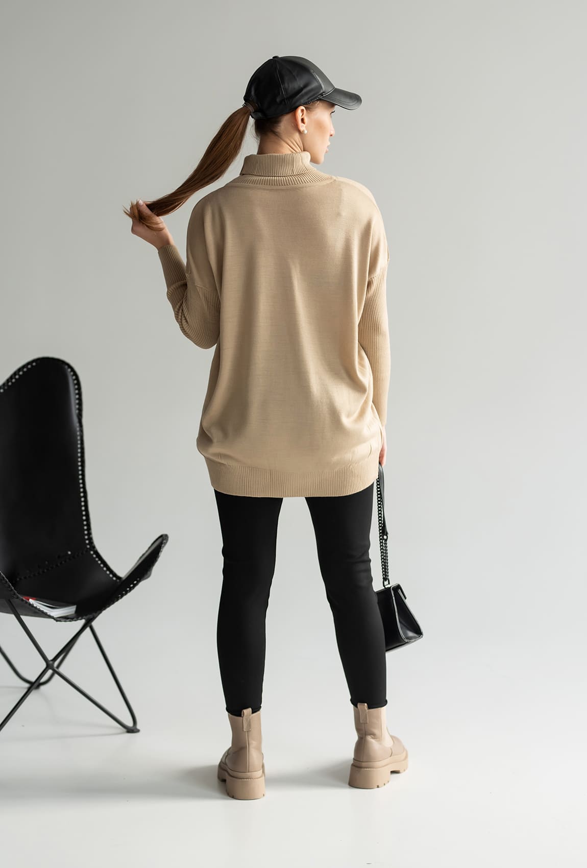 Бежевий гольф подовжений —  752790. Maritel. Зображення 1