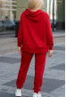 Червоний костюм худі петля з довязом — 837843. Maritel. Зображення 1 Червоний костюм худі петля з довязом — 837843. Maritel. Зображення 1