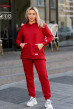 Червоний костюм худі петля з довязом — 837843. Maritel Червоний костюм худі петля з довязом — 837843. Maritel