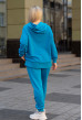 Блакитний спортивний костюм худі петля з довязом. Maritel. Зображення 5 Блакитний спортивний костюм худі петля з довязом. Maritel. Зображення 5