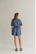 Синий льняной комбинезон — 506379. Maritel. Изображенние 2 Синий льняной комбинезон — 506379. Maritel. Изображенние 2