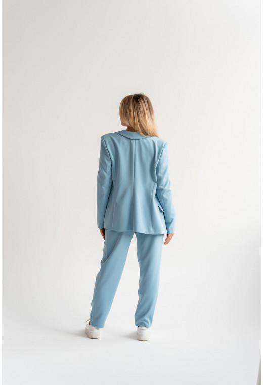 Блакитний класичний брючний костюм —  463498. Maritel. Зображення 2 Блакитний класичний брючний костюм —  463498. Maritel. Зображення 2