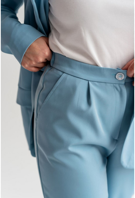 Блакитний класичний брючний костюм —  463498. Maritel. Зображення 3 Блакитний класичний брючний костюм —  463498. Maritel. Зображення 3