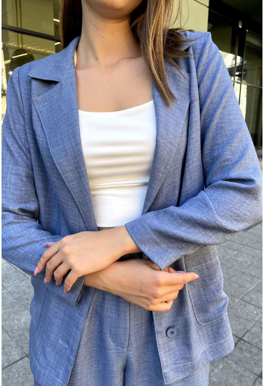 Синий костюм пиджак и шорты — 534518. Maritel. Изображенние 2 Синий костюм пиджак и шорты — 534518. Maritel. Изображенние 2