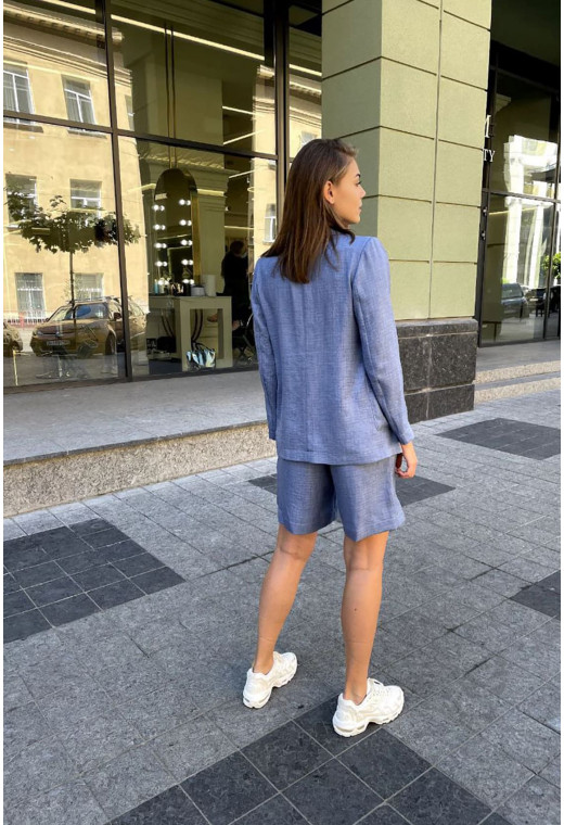 Синий костюм пиджак и шорты — 534518. Maritel. Изображенние 1 Синий костюм пиджак и шорты — 534518. Maritel. Изображенние 1