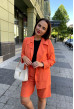 Оранжевый костюм пиджак и шорты — 812570. Maritel Оранжевый костюм пиджак и шорты — 812570. Maritel