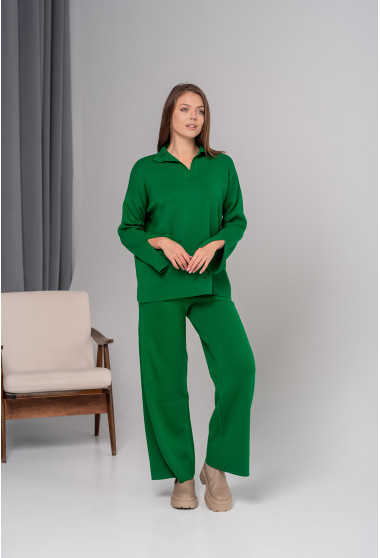 Зелений костюм з поло комірцем. Maritel. Зображення 7