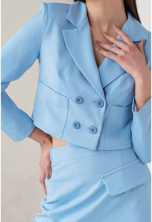 Синий костюм жаклин — 957422. Maritel. Изображенние 2 Синий костюм жаклин — 957422. Maritel. Изображенние 2