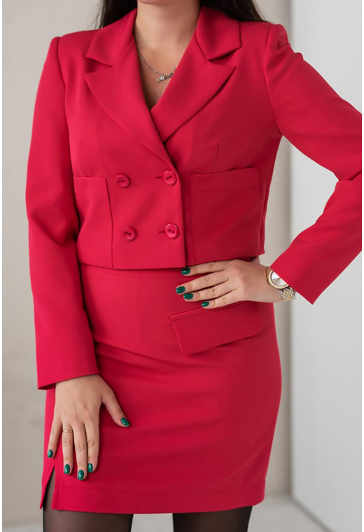 Малиновый костюм жаклин — 752307. Maritel. Изображенние 1 Малиновый костюм жаклин — 752307. Maritel. Изображенние 1