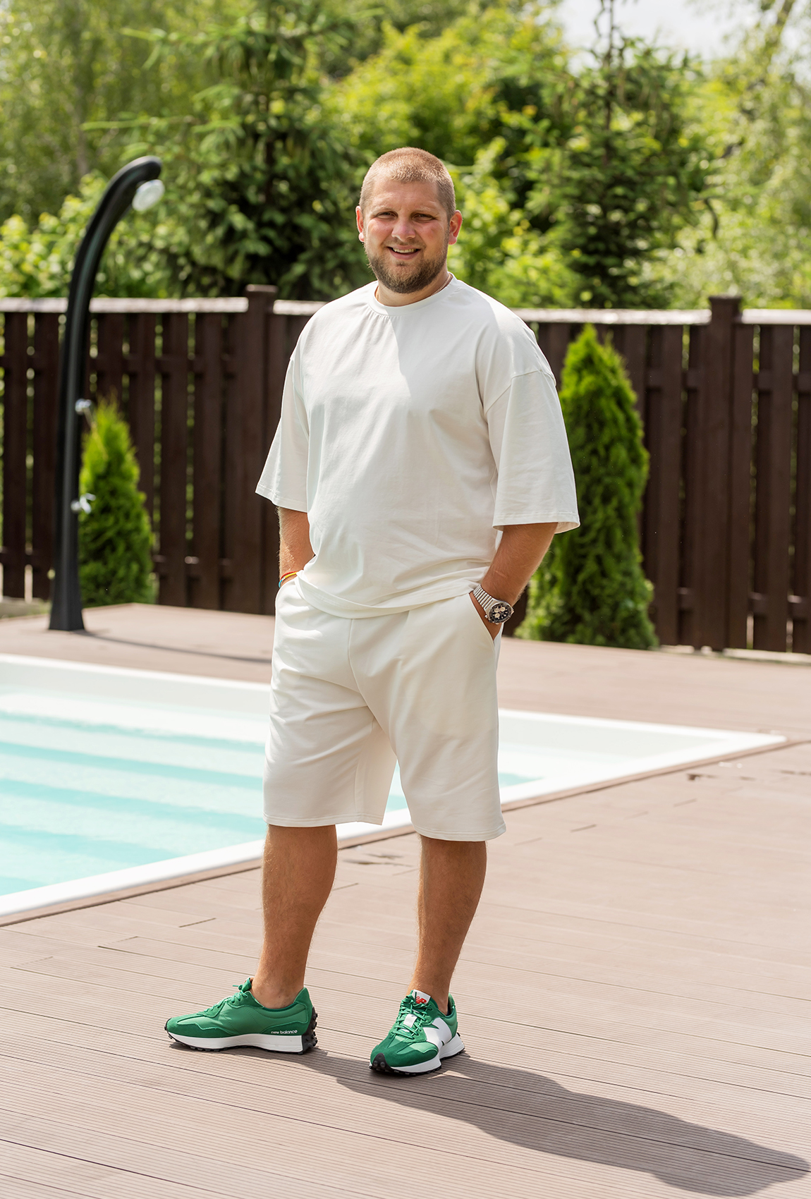 Білий костюм шорти + футболка чоловічий —  767080. Maritel Білий костюм шорти + футболка чоловічий —  767080. Maritel