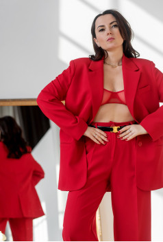Червоний класичний костюм. Maritel. Зображення 4 Червоний класичний костюм. Maritel. Зображення 4