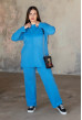 Голубой вязаный костюм с туникой — 151673. Maritel Голубой вязаный костюм с туникой — 151673. Maritel